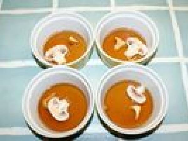 Bavarois aux champignons - Préparation etape 1