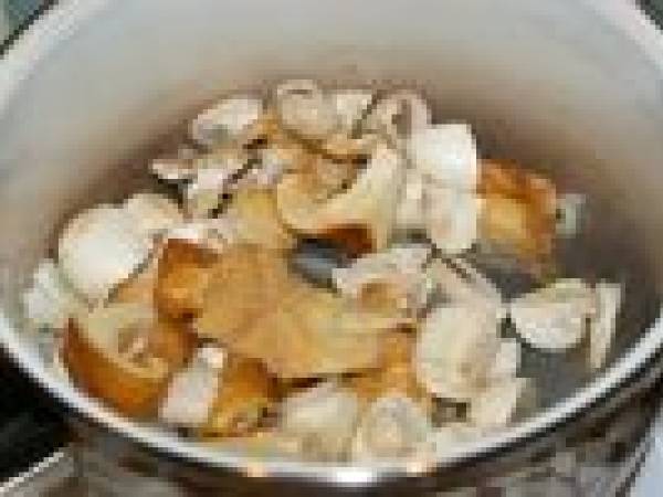 Bavarois aux champignons - Préparation etape 2