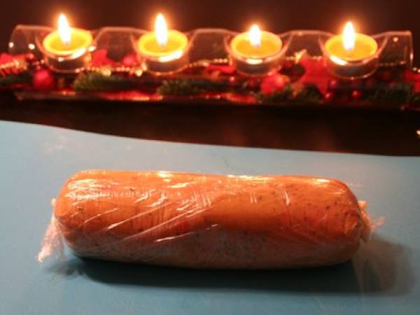 Ballotine de foie gras cuit sous vide à 58°C pendant 47 minutes - Préparation etape 3