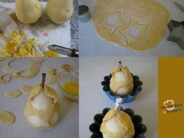 Crépinette d'oie Jus de Griotte, Poire Rôtie en Habit - Préparation etape 2