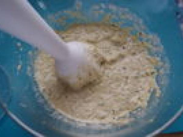 Verrine de mousse courgette et crevette - Préparation etape 2