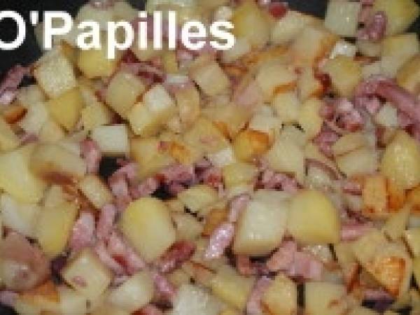 Salade de pissenlits aux pommes de terre - Préparation etape 2