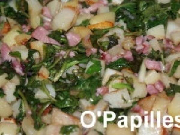 Salade de pissenlits aux pommes de terre - Préparation etape 5