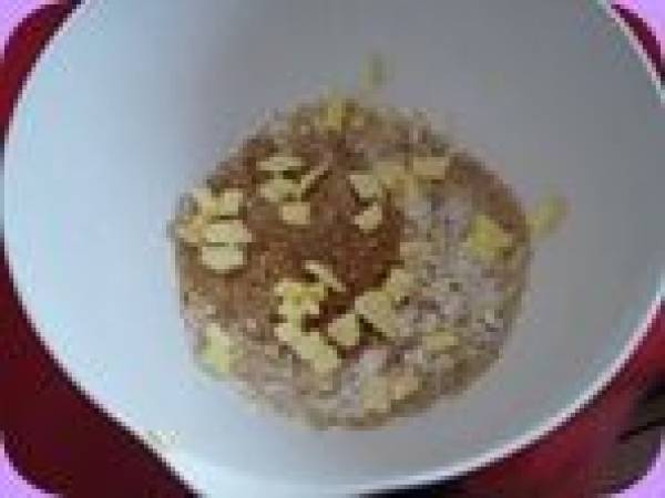 Verrine mangues-oranges sous crumble croustillant - Préparation etape 4