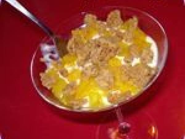 Verrine mangues-oranges sous crumble croustillant - Préparation etape 7