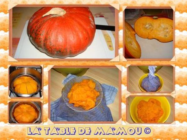 Gâteau chocolat potiron - Préparation etape 1