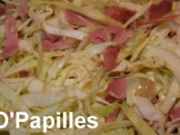 Chou et pommes Granny Smith - Préparation etape 2