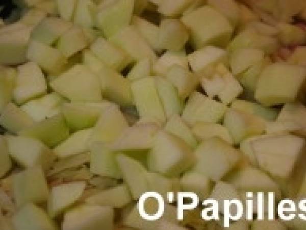 Chou et pommes Granny Smith - Préparation etape 5