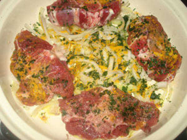 Tajine berbère d'agneau aux légumes - Préparation etape 1