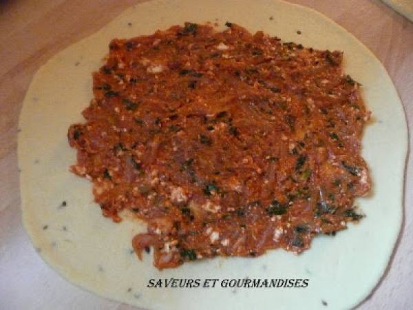 GALETTE OU KESRA FARCIE. - Préparation etape 8