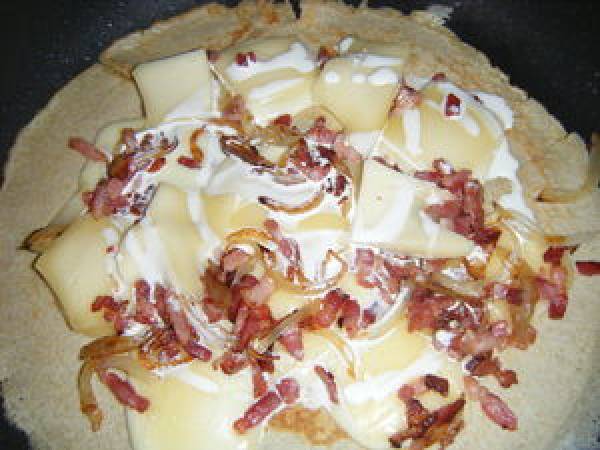 Galettes de sarrasin au st Nectaire - Préparation etape 6