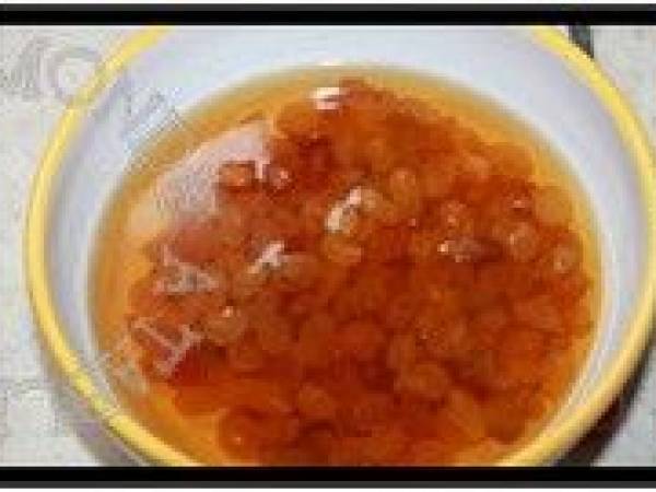 Chinois à la crème pâtissière et aux raisins - Préparation etape 1