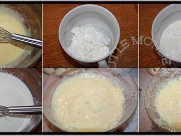 Chinois à la crème pâtissière et aux raisins - Préparation etape 3