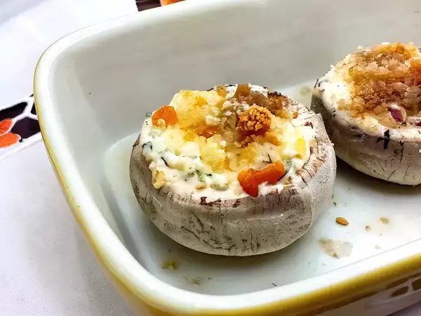 Champignons farcis - Préparation etape 5