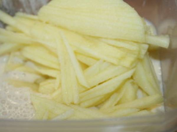 Crêpes soufflées aux pommes - Préparation etape 2