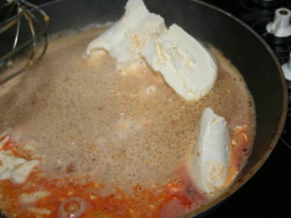 Scampis sur nid d'épinards, sauce citronnée au mascarpone - Préparation etape 3