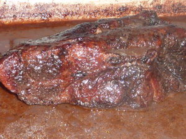 Palette de porc et sa sauce au beaujolais et parmesan - Préparation etape 3