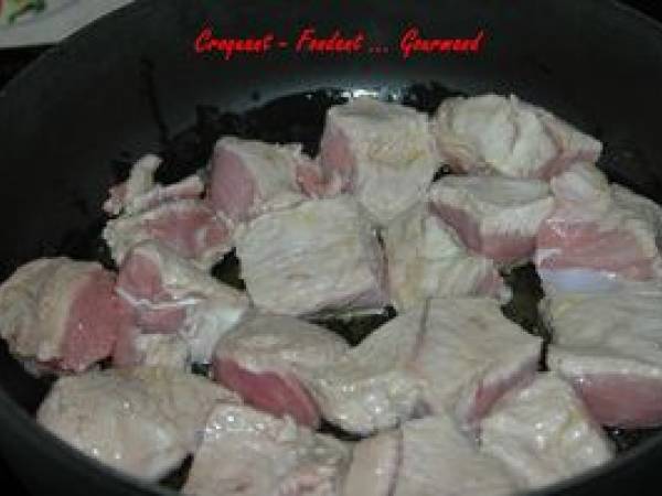 BOURGUIGNON de VEAU aux OLIVES - Préparation etape 2