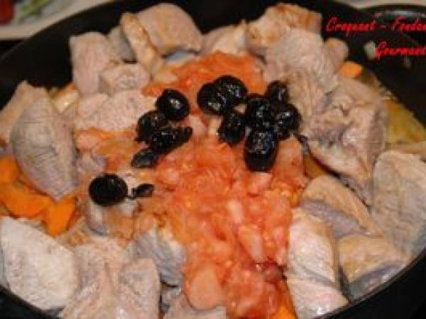 BOURGUIGNON de VEAU aux OLIVES - Préparation etape 6