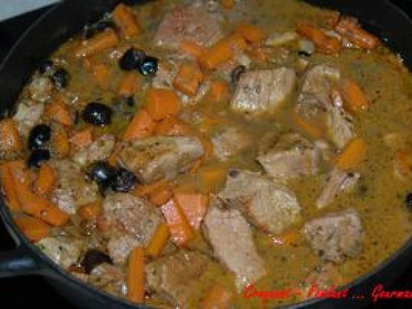 BOURGUIGNON de VEAU aux OLIVES - Préparation etape 9