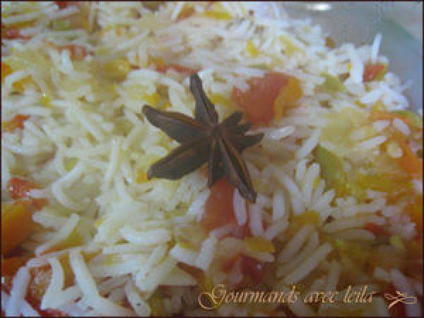 Saumon sauce citron aneth et lit de riz au légumes d'été à l'anis étoilé chez GAL - Préparation etape 3