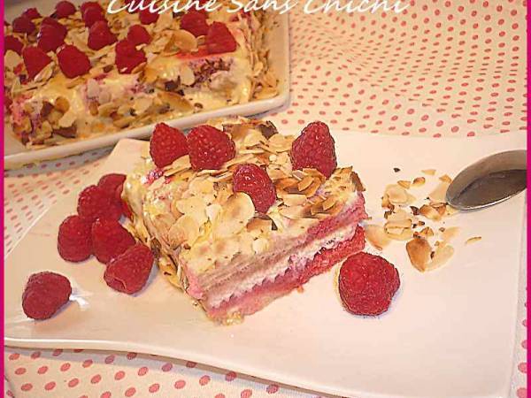 Tiramisu framboises - Préparation etape 9
