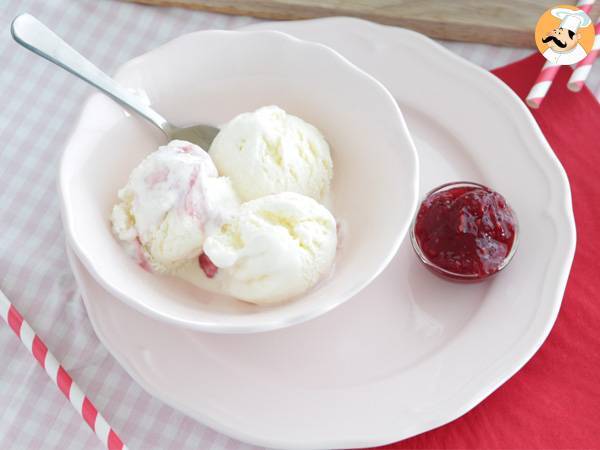Glace au yaourt et à la framboise - Préparation etape 13