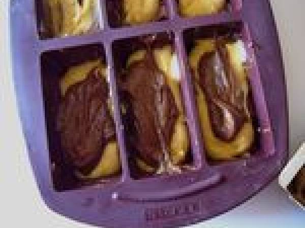 Cake marbré Chocolat et pâte de noisette - Préparation etape 8