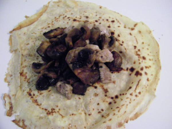 Aumonières à la dinde et aux champignons - Préparation etape 3