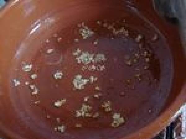 Tajine aux cabillaud, pommes de terre et poivrons - Préparation etape 2