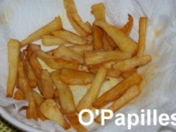 Frites de panais, pommes de terre et radis noir - Préparation etape 2