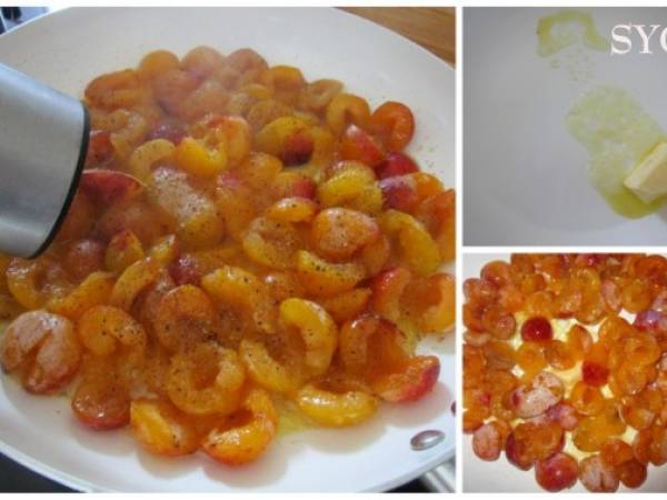 Magret de canard épicé aux Mirabelles - Préparation etape 1