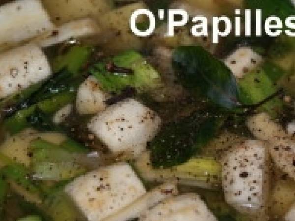 Soupe de panais, pommes de terre et poireaux - Préparation etape 3
