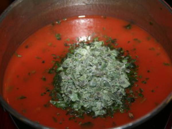 Panna cotta aux asperges et sa gelée de tomates au basilic - Préparation etape 5