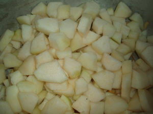 Confiture poire-citron participation 7 au jeu citronné - Préparation etape 2