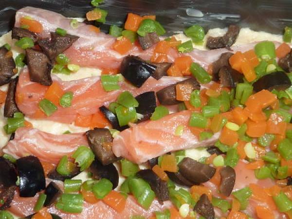 Terrine de poisson aux petits légumes - Préparation etape 8