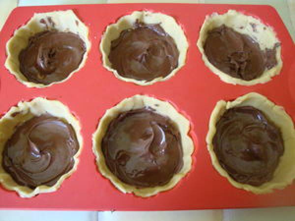 TARTELETTES POIRE/NUTELLA - Préparation etape 2