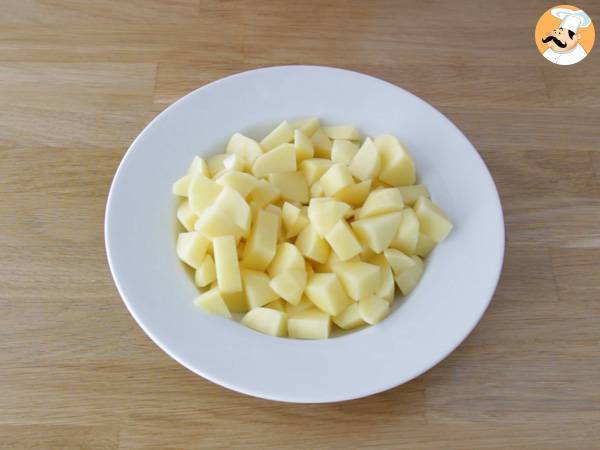 Pommes de terre vapeur au micro-ondes - Préparation etape 1