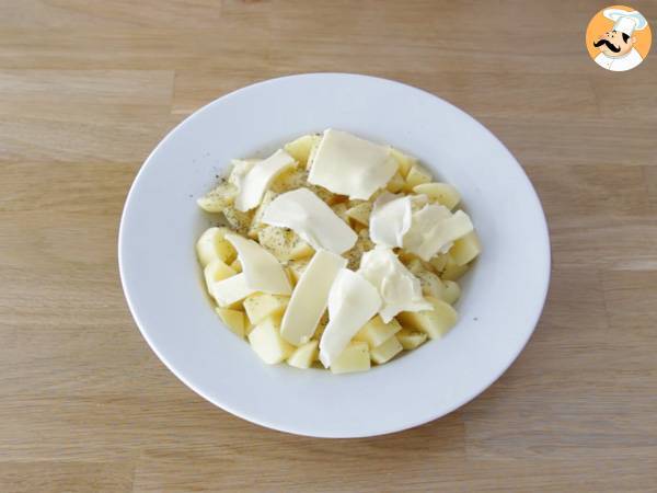 Pommes de terre vapeur au micro-ondes - Préparation etape 3