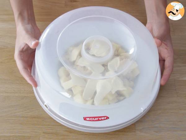 Pommes de terre vapeur au micro-ondes - Préparation etape 4