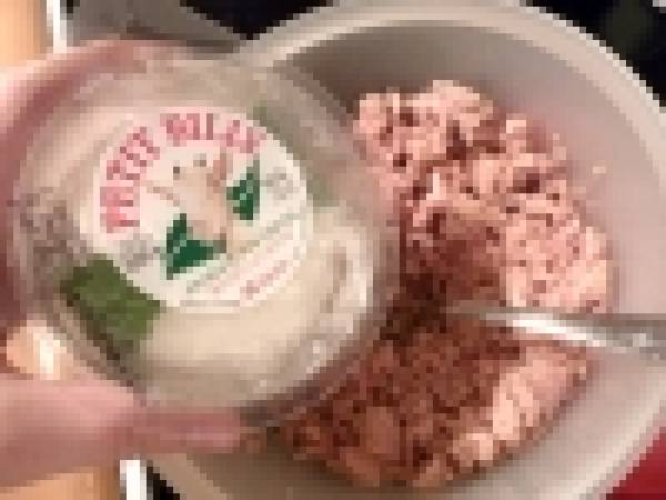 Quiche au thon, olives et chèvre frais - Préparation etape 3