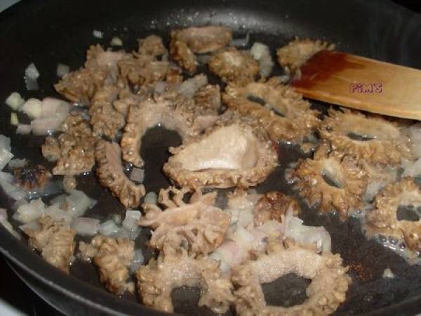 Sauce aux morilles / foie gras - Préparation etape 3