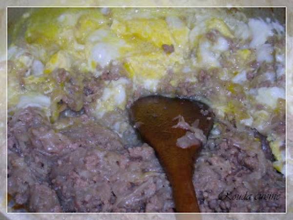 Bourek belham (bourek à la viande hachée) - Préparation etape 3