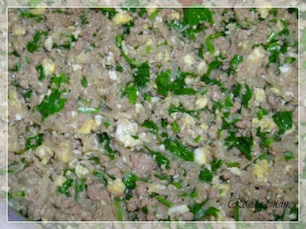 Bourek belham (bourek à la viande hachée) - Préparation etape 5