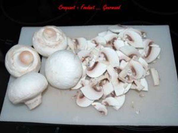 TARTE FORESTIÈRE au CÉLERI - Préparation etape 4