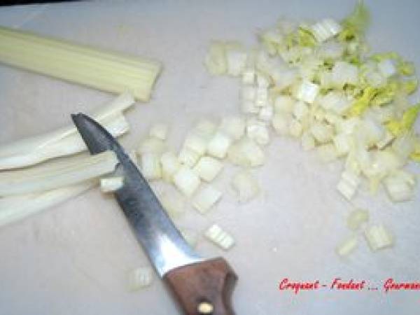 TARTE FORESTIÈRE au CÉLERI - Préparation etape 5