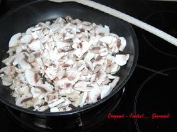 TARTE FORESTIÈRE au CÉLERI - Préparation etape 6