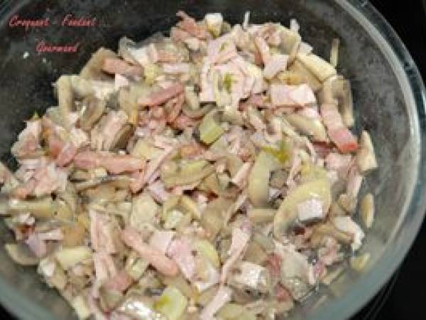 TARTE FORESTIÈRE au CÉLERI - Préparation etape 11