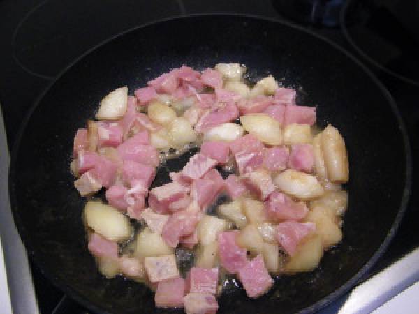 Poulet aux poires et Semoule aux raisins - Préparation etape 2