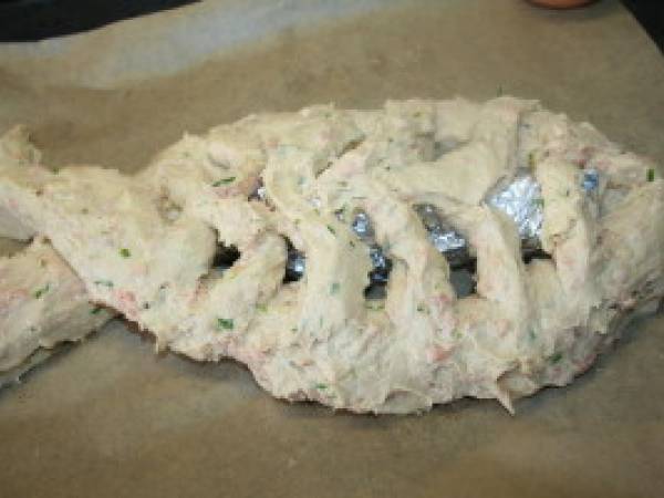 Poisson brioché aux crevettes grises - Préparation etape 7